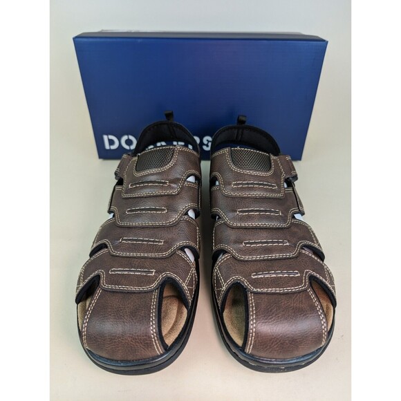 Dockers Sandals Mens 8 M Searose Fisherman Closed Toe Brown Casual Shoes NEW - Picture 6 of 11